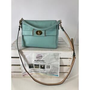 KATE SPADE SMALL LIGHT BLUE SMOOTH LEATHER CROSSBODY BAG